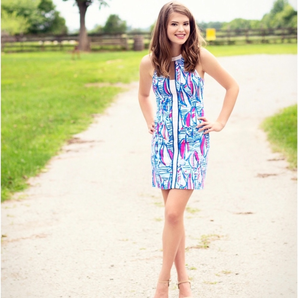 Lily Pulitzer Red Right Return shift dress